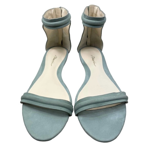 3.1 Phillip Lim Suede Light Green Flat Slip-On Sandals Eur 39.5 US 9.5 - Picture 12 of 12